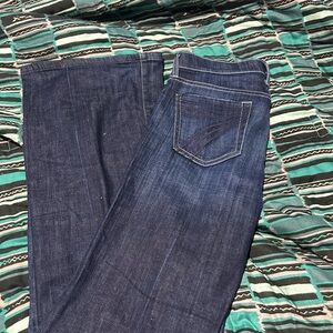 7 For All Mankind Dark Blue Flare Jeans